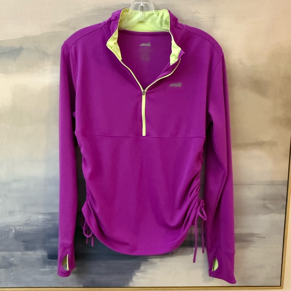 Pink‎ Purple Women's Athletic Quarter Zip Layer Top